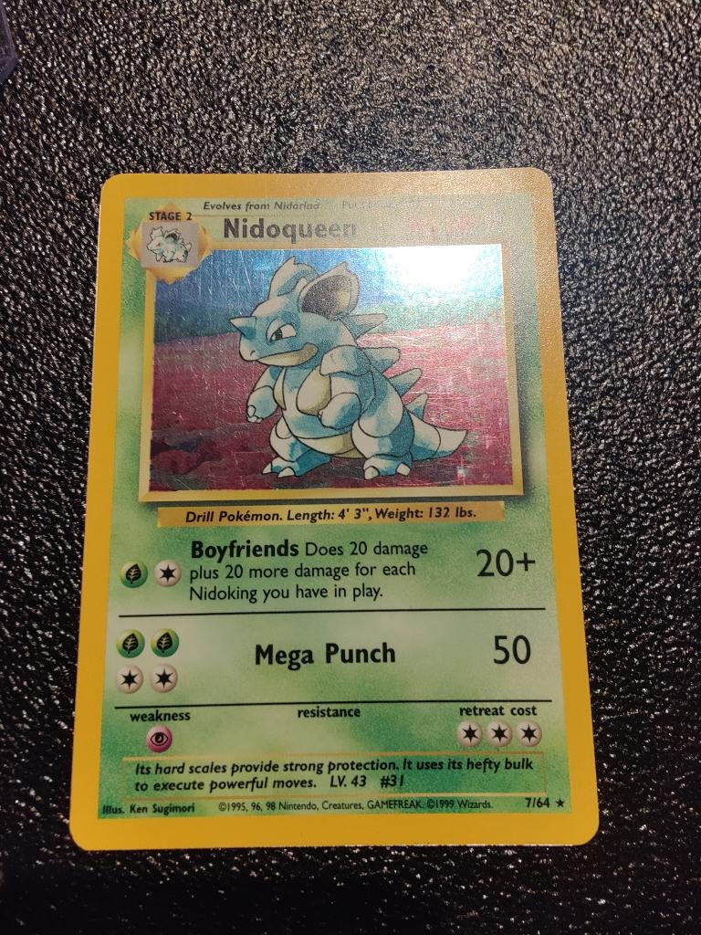 Nidoqueen Logo Error 7/64 Jungle, Ophalen of Verzenden, Zo goed als nieuw, Losse kaart