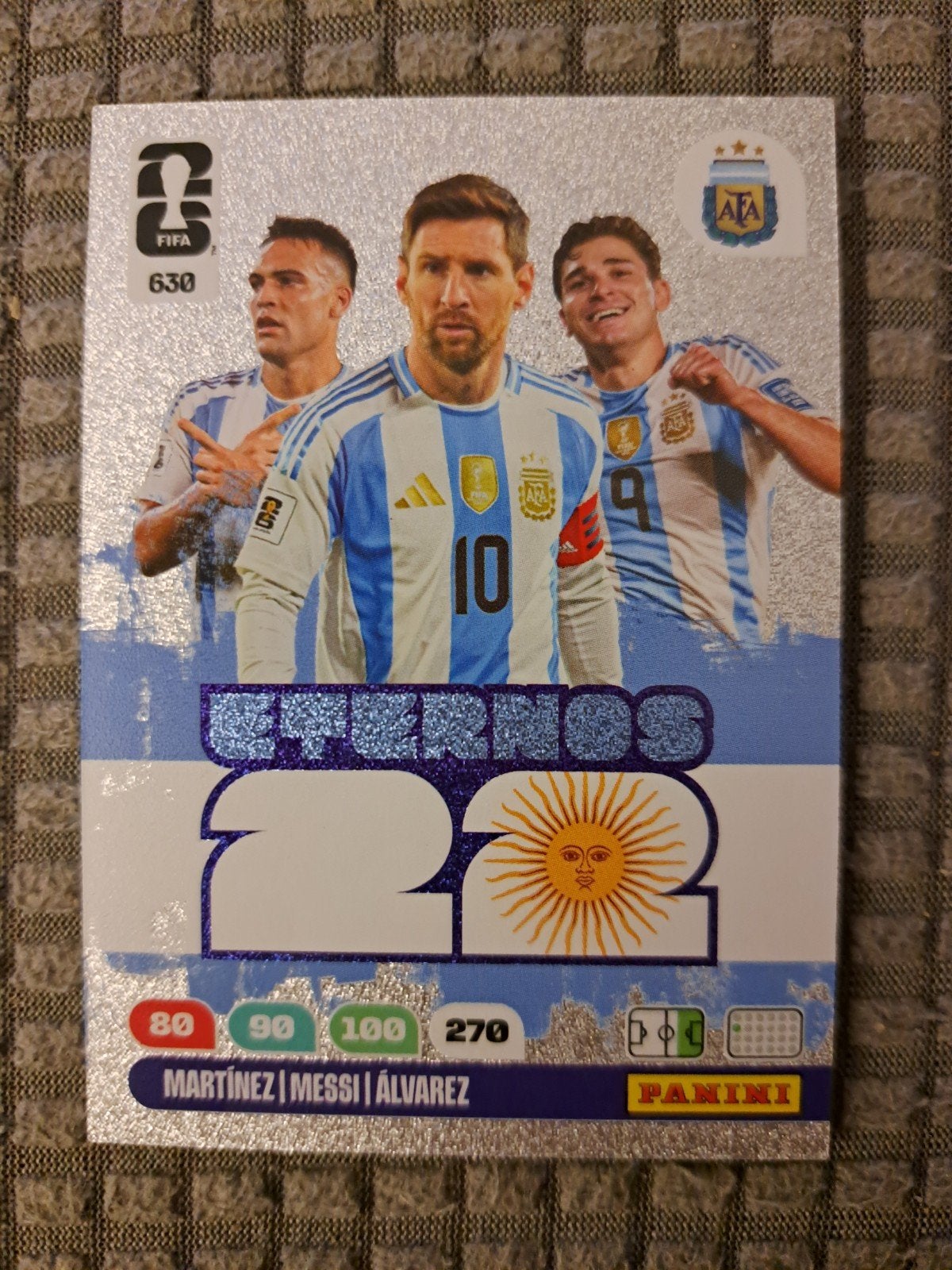 Panini FIFA World Cup 2026 Adrenalyn Messi Kaart, Ophalen of Verzenden, Zo goed als nieuw, Buitenlandse clubs, Poster, Plaatje of Sticker
