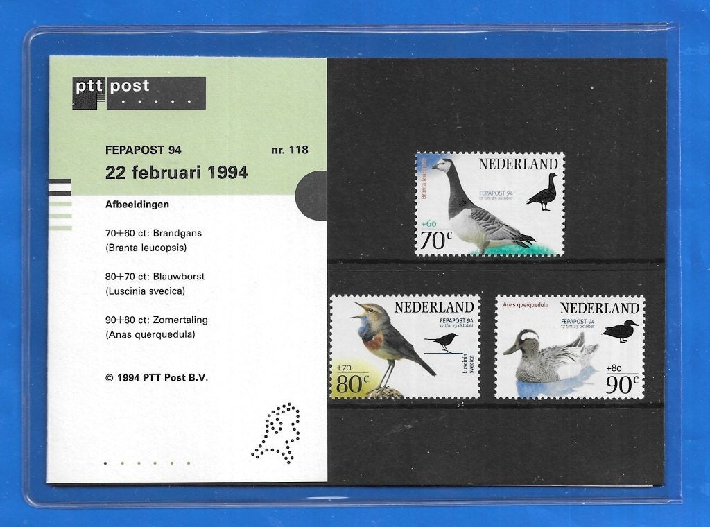 Postzegelmapje 118 - FEPAPOST 94, Verzenden, Na 1940, Postfris