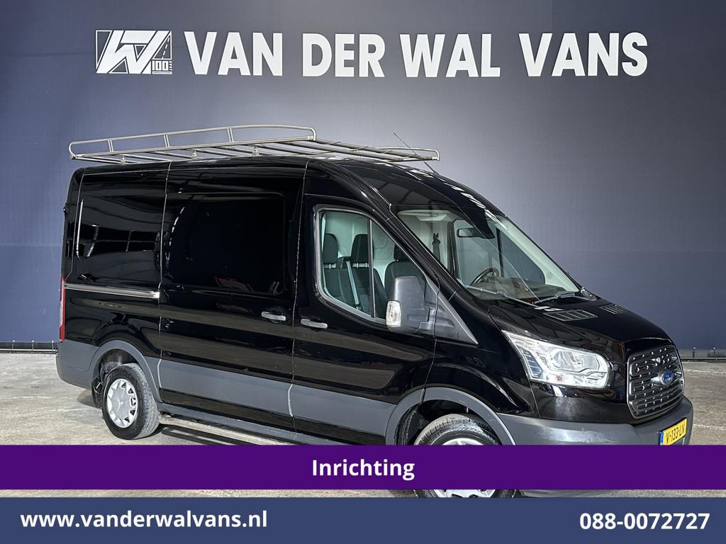 Ford Transit 2.0 TDCI 130pk L2H2 inrichting Euro6 Airco | Ca, Auto's, Bestelauto's, Voorwielaandrijving, Euro 6, 4 cilinders, 2540 kg
