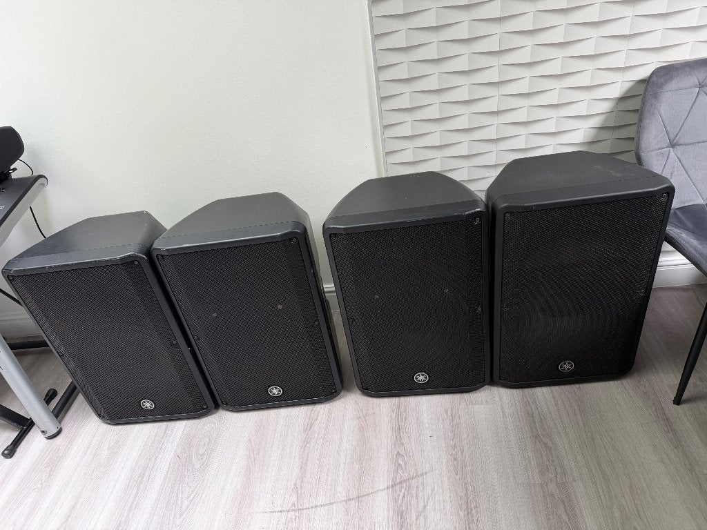 4 x yamaha dbr 15 actief   prijs per stuk € 299, Gebruikt, 120 watt of meer, Front, Rear of Stereo speakers, Ophalen
