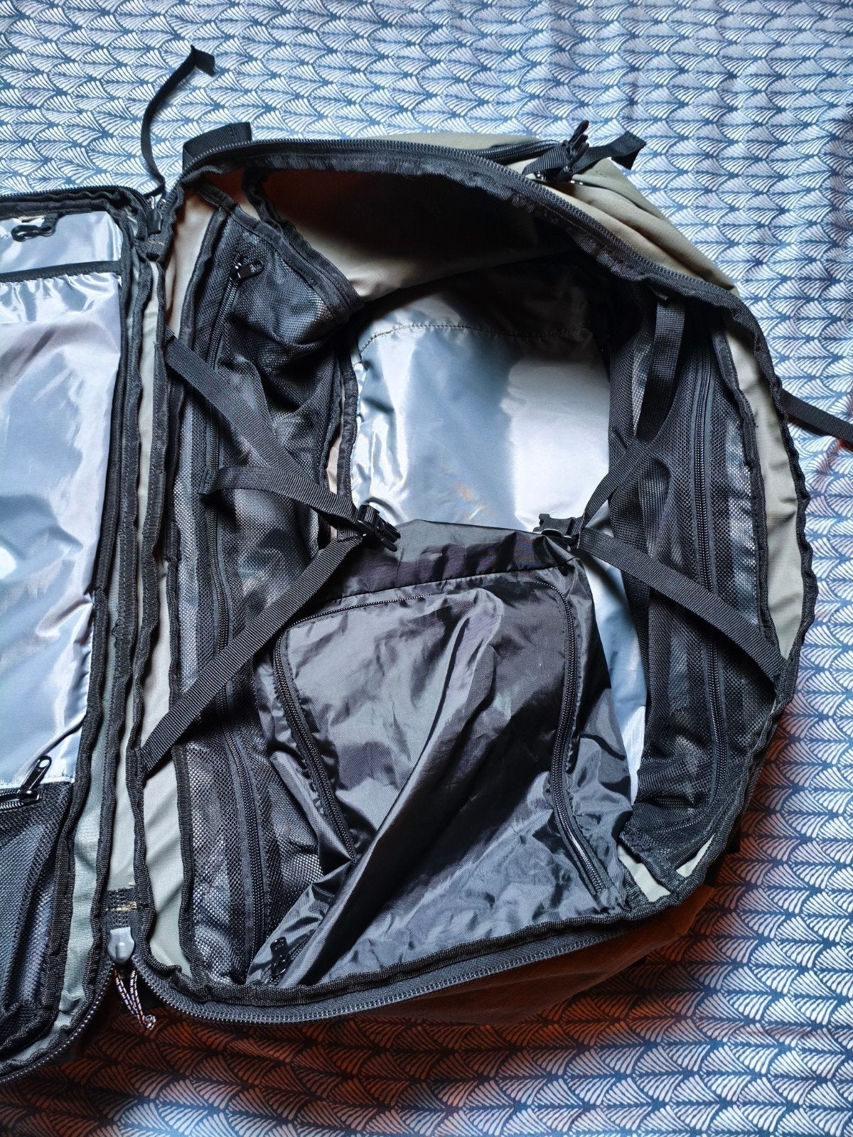 Forclaz Travel 900 Easyfit 70L Rugzak + regen & reisbag, Overige merken, 40 cm of meer, Zo goed als nieuw, 60 cm of meer