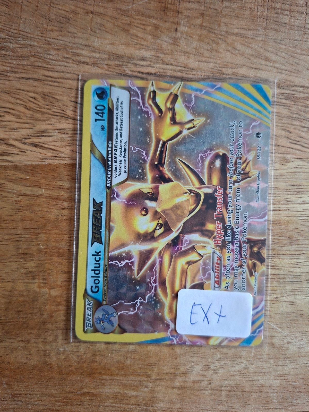 Goldduck BREAK Pokémon kaart (EX+), Ophalen of Verzenden, Zo goed als nieuw, Losse kaart