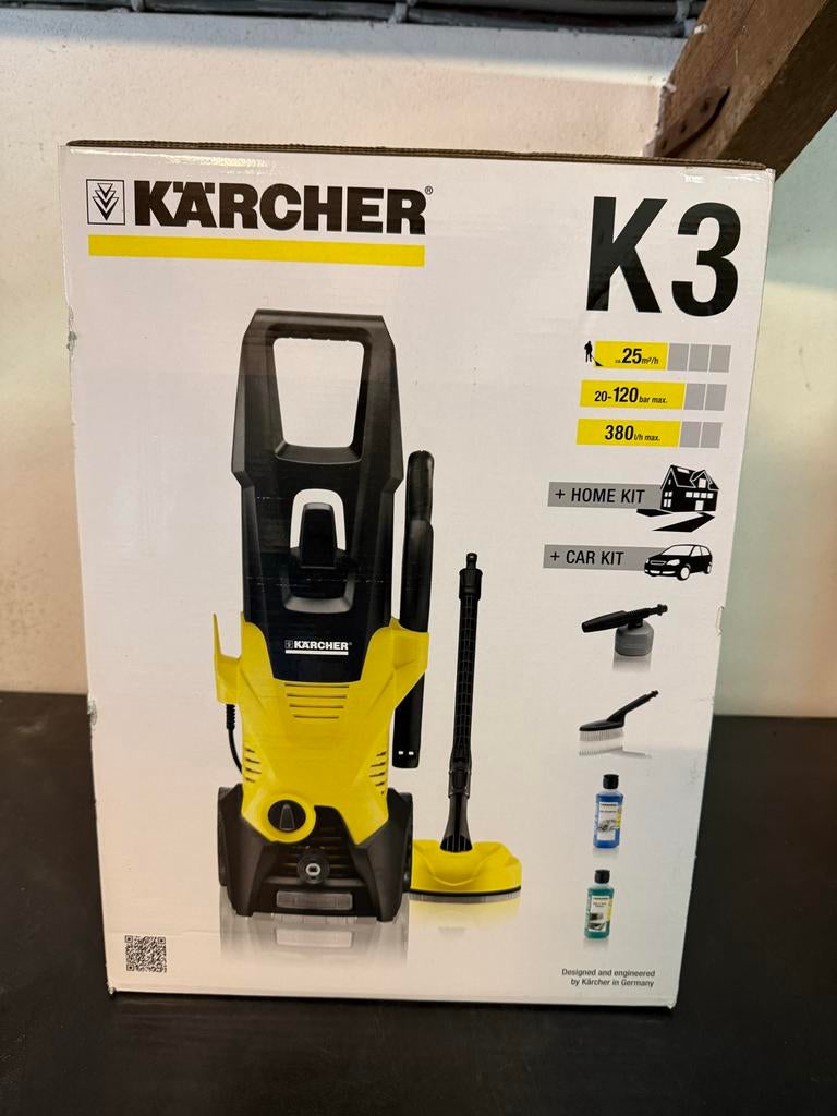 Kärcher K3 Hogedrukreiniger met Home & Car Kit, Ophalen of Verzenden, Nieuw, Elektrisch