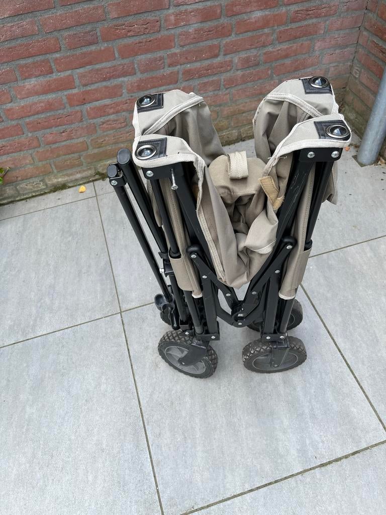 Opvouwbare bolderkar, Ophalen, Opvouwbaar, Gebruikt