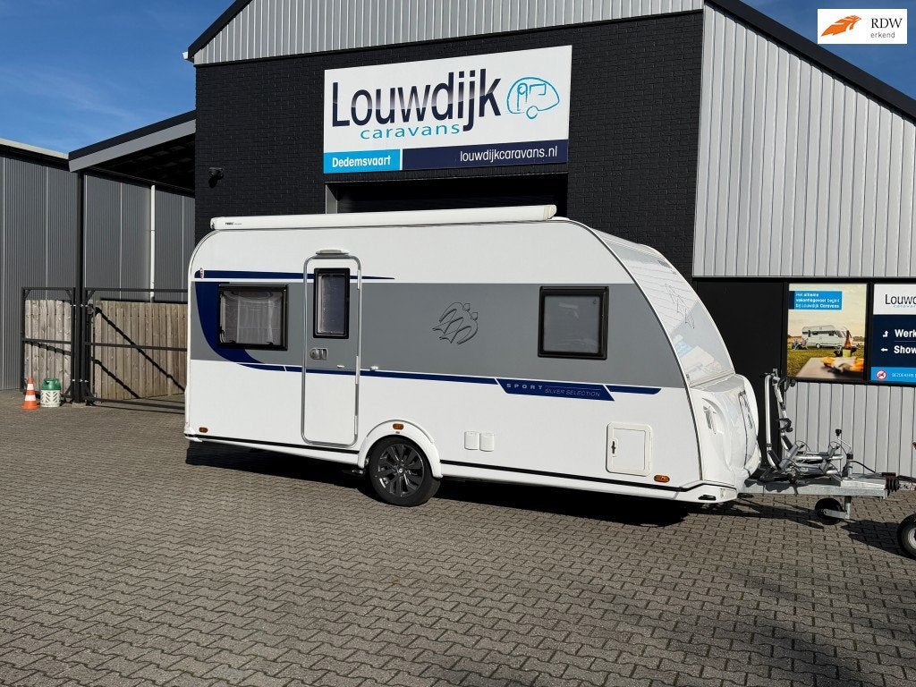 KNAUS Sport 450 FU ’19 (Mover, Fransbed), Caravans en Kamperen, Rondzit, Bedrijf, Lengtebed, 6 tot 7 meter