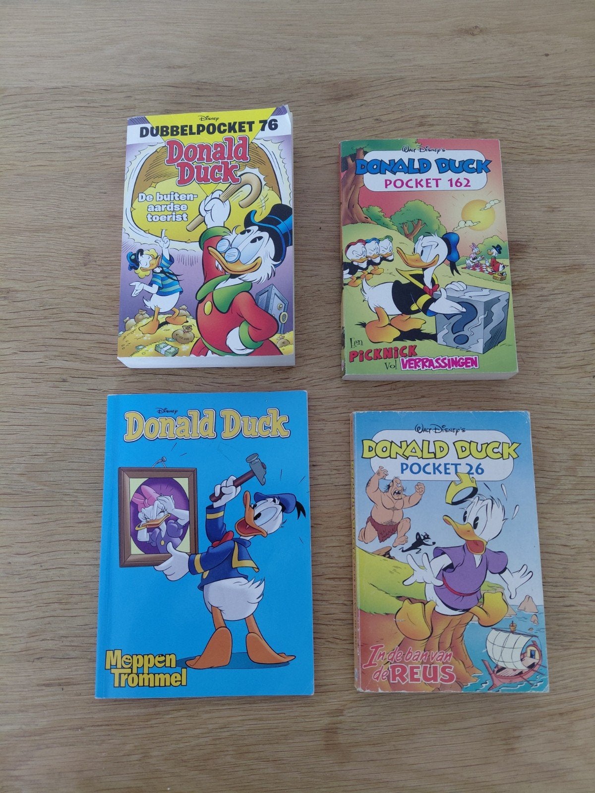 Donald Duck: 3 Pockets en 1 Moppen Trommel, Boeken, Meerdere stripboeken, Ophalen of Verzenden, Gelezen