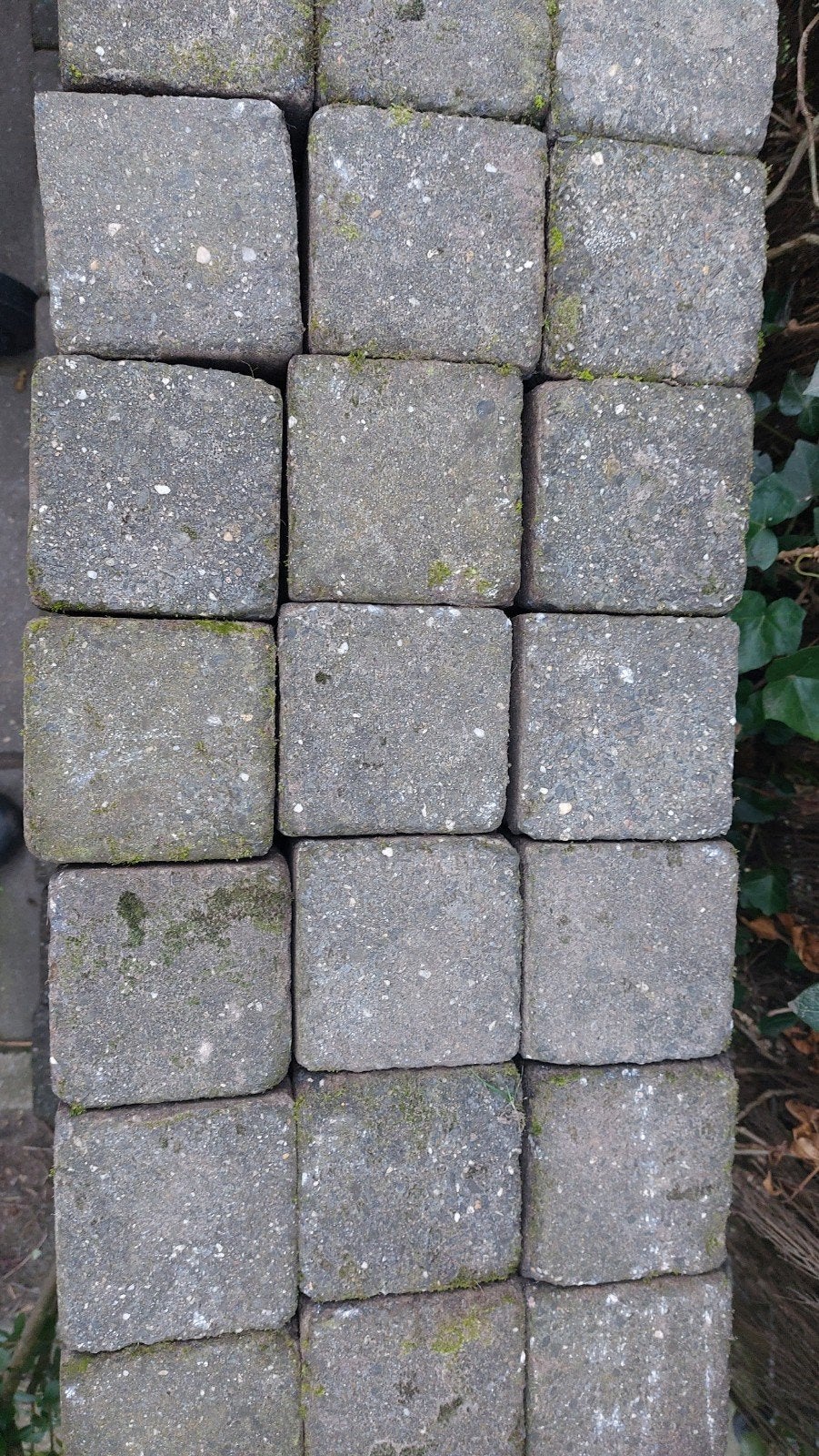Gebruikte betontegels 10.5x10.5 cm, ca. 9 m², Ophalen, Gebruikt, 5 tot 10 m², Beton