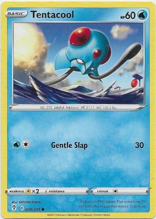 Evolving Skies,  Tentacool [common] 26/203, Verzenden, Nieuw, Losse kaart