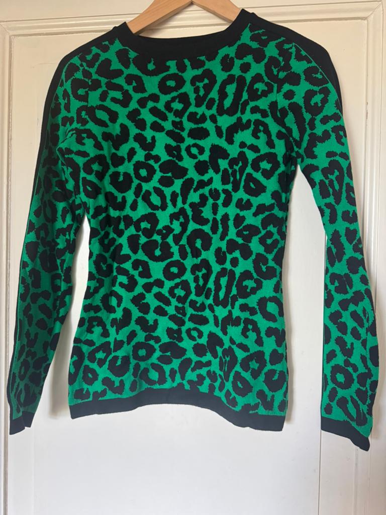 Seven Sisters trui groen/ zwart - Maat S / 36, Kleding | Dames, Ophalen of Verzenden, Zo goed als nieuw, Maat 36 (S), Groen