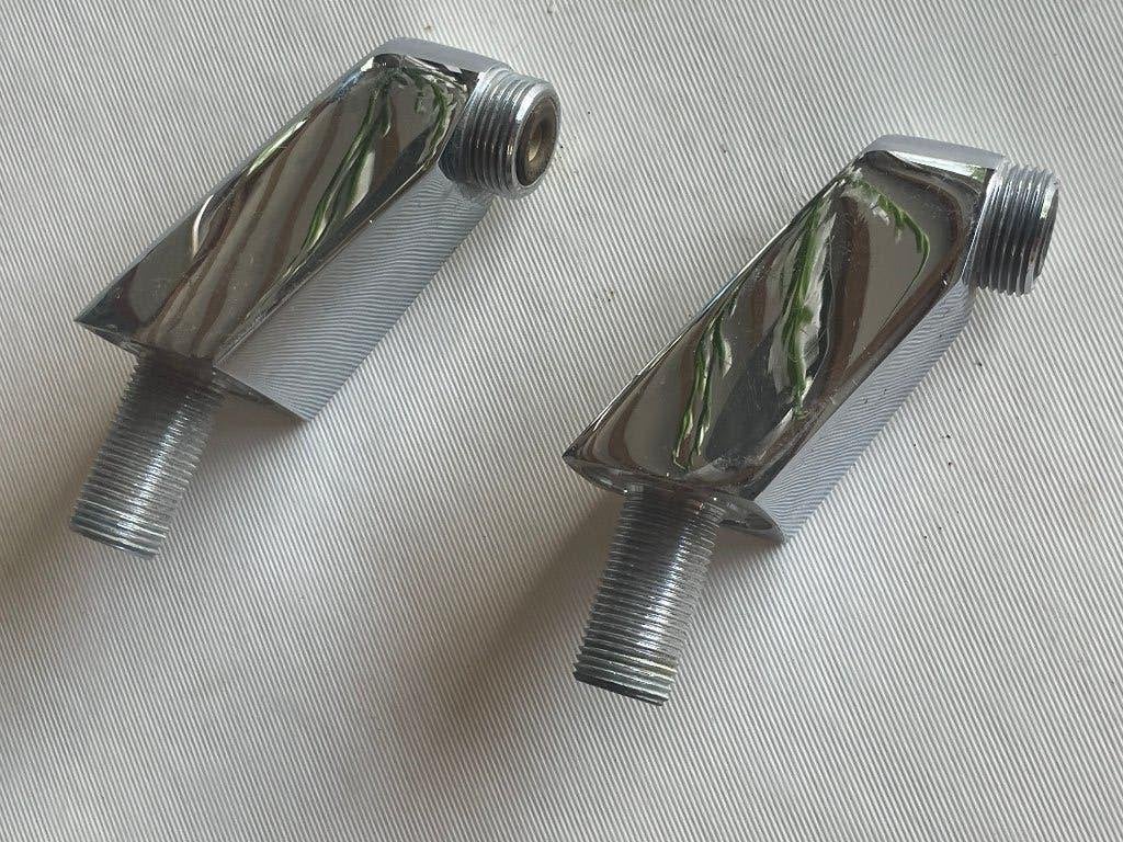 set staande badrandkoppeling, Ophalen of Verzenden, Zo goed als nieuw, Chroom, Kraan
