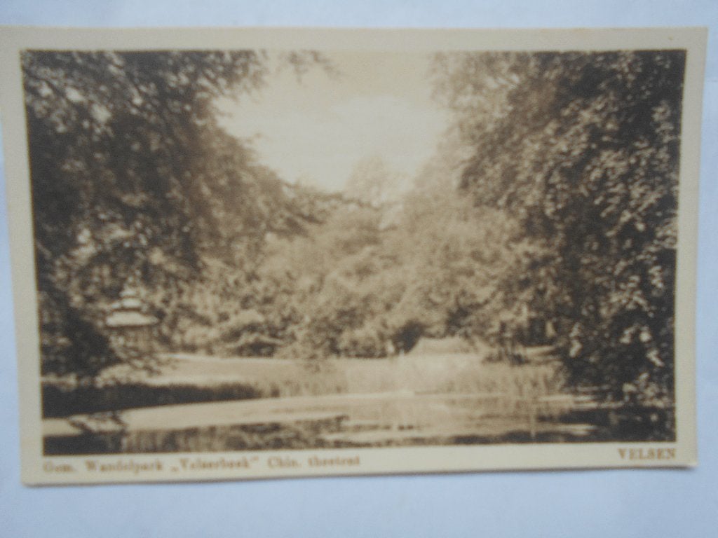 Velsen  Wandelpark "Velserbeek" Chinese theetent rond 1930, Ophalen of Verzenden, 1920 tot 1940, Ongelopen, Noord-Holland