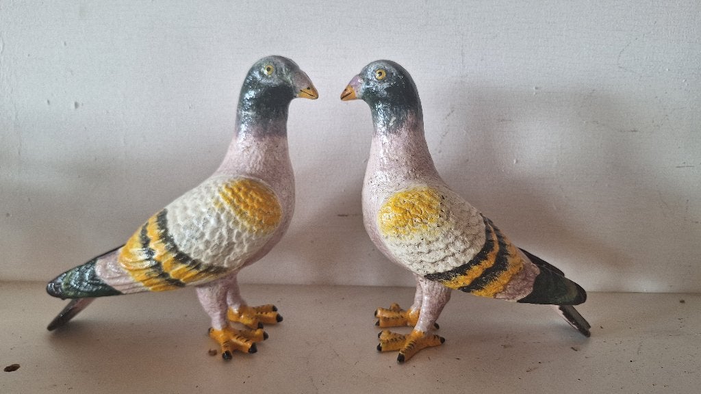 duif van gietijzer gekleurd, Verzenden, Nieuw, Metaal, Dierenbeeld
