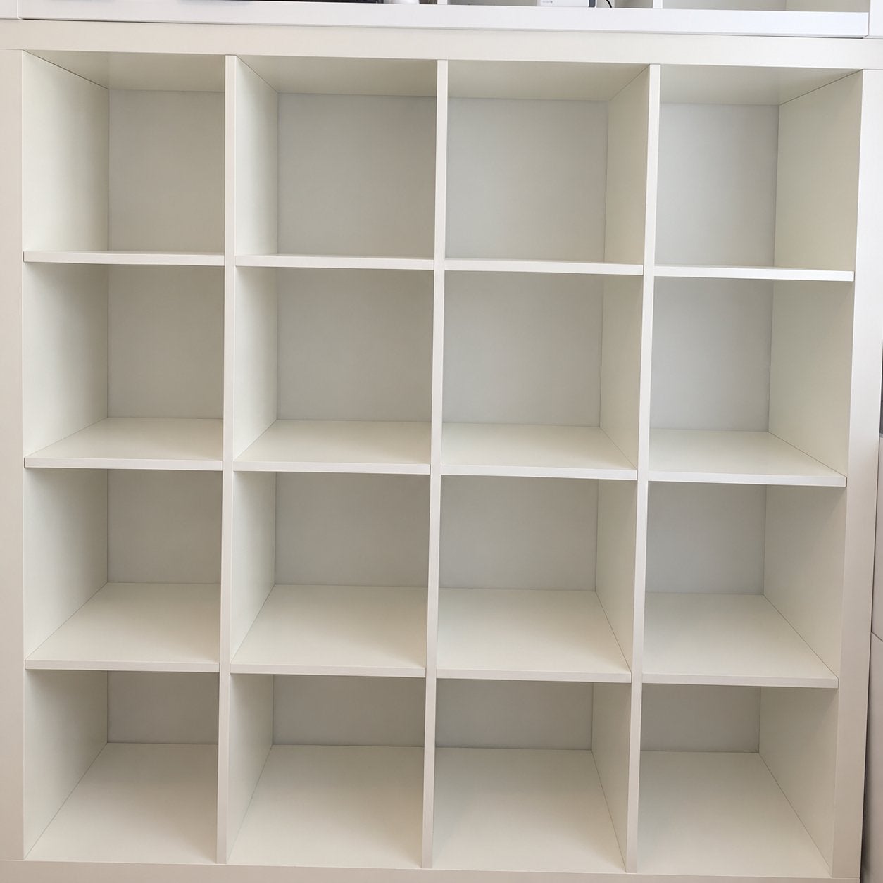 Ikea Kallax vakkenkast, 16 vakken,  wit, Huis en Inrichting, Ophalen, Gebruikt