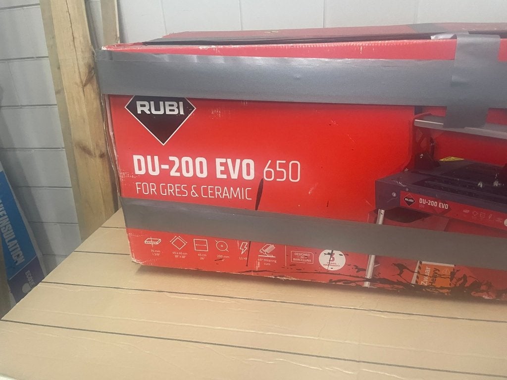 Rubi DV 200 tegelzaag op water, Doe-het-zelf en Verbouw, Ophalen of Verzenden, 1200 watt of meer, Overige typen