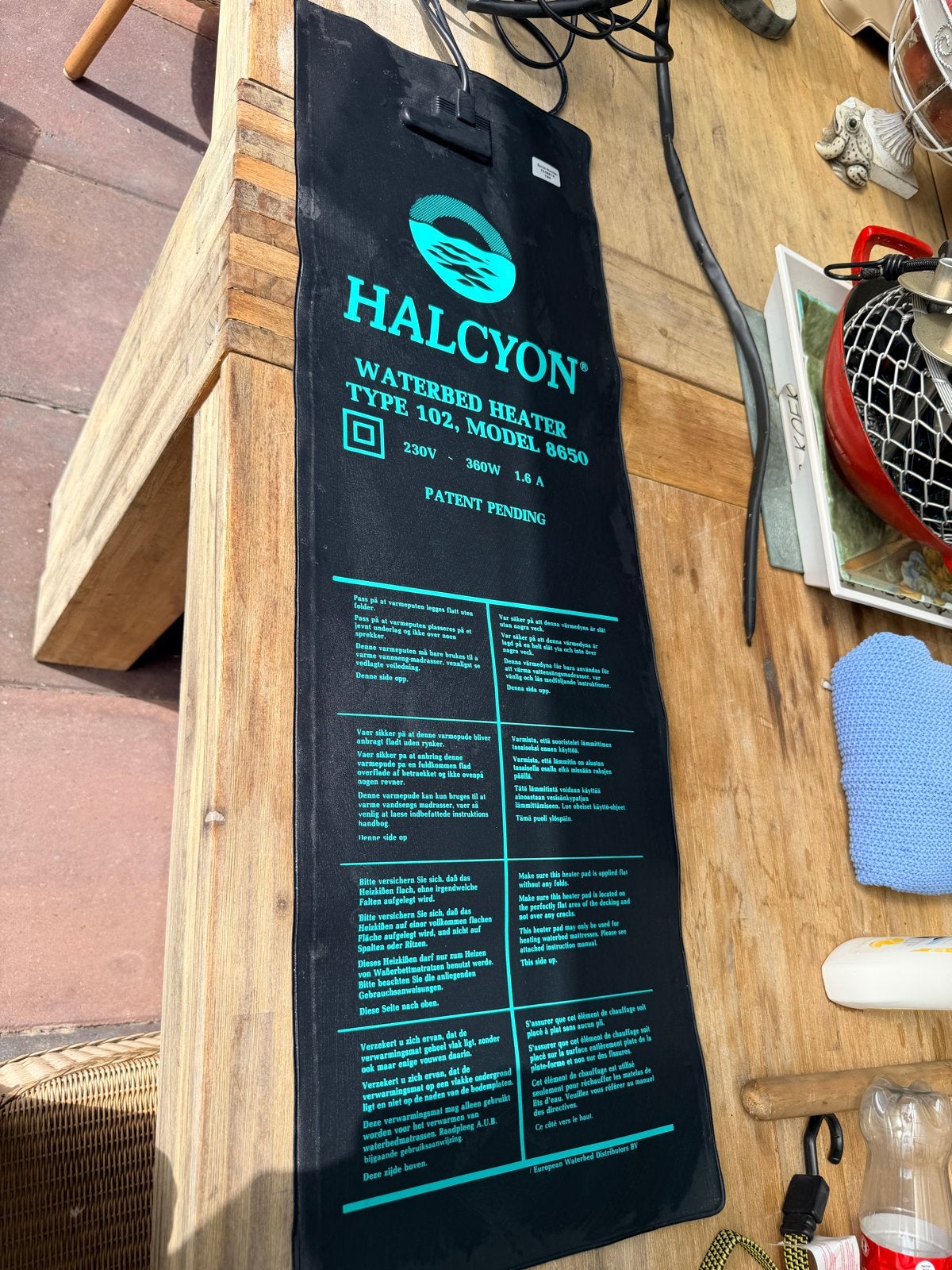 2x Halcyon Waterbedverwarming Type 102, Model 8650/8672, Ophalen of Verzenden, Gebruikt, Solo-systeem