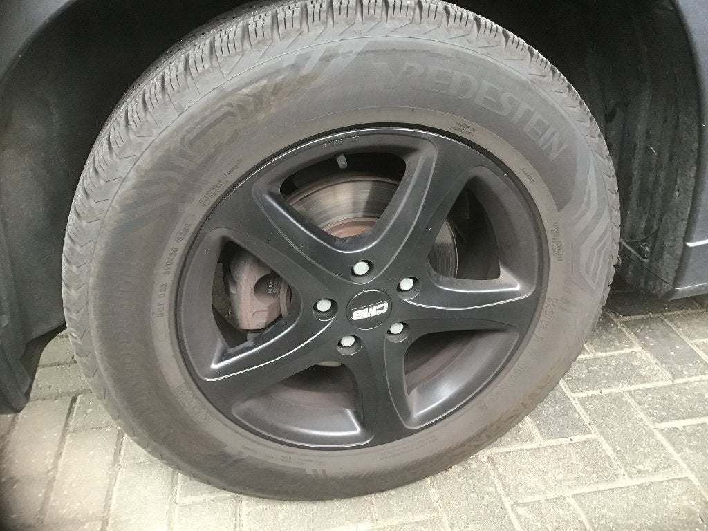 CMS velgen incl. Vredestein Quatrac Pro All Season banden, Ophalen, Gebruikt, Banden en Velgen, 17 inch