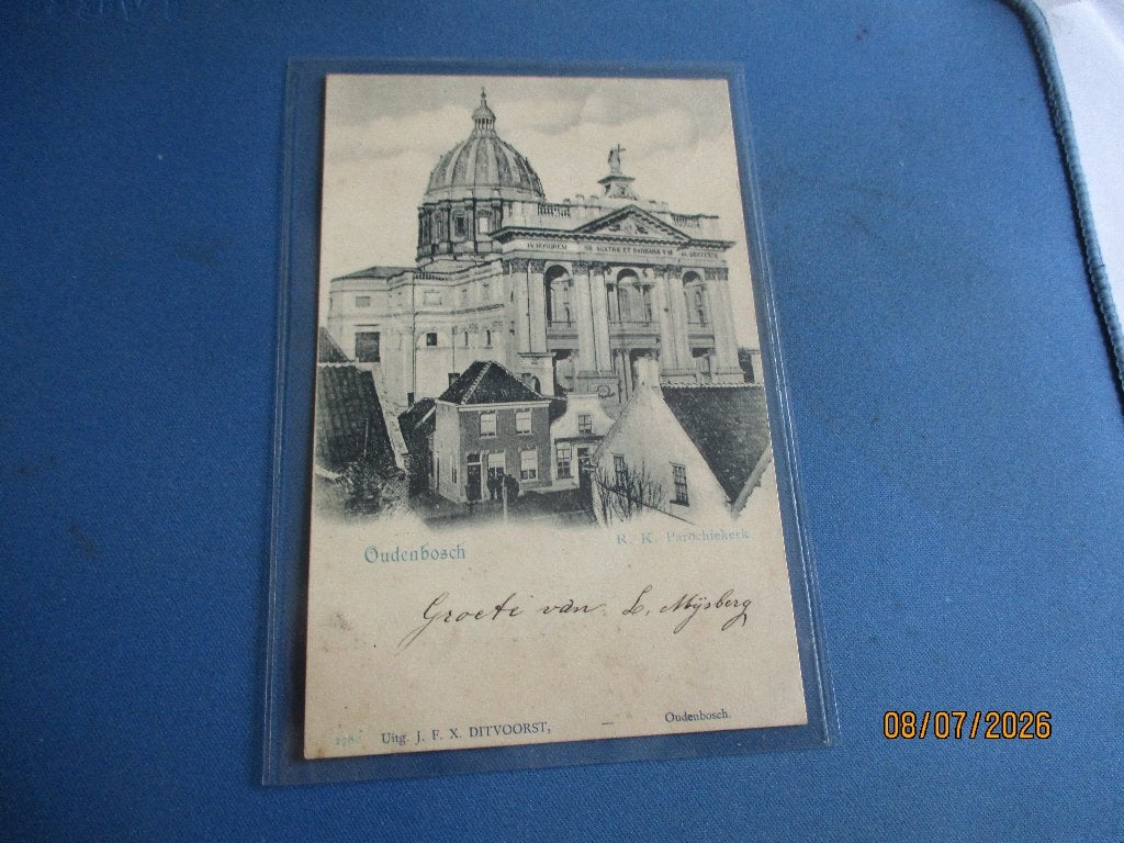 Oudenbosch (1904), Verzamelen, Ansichtkaarten | Nederland, Ophalen of Verzenden, Voor 1920, Gelopen, Zuid-Holland