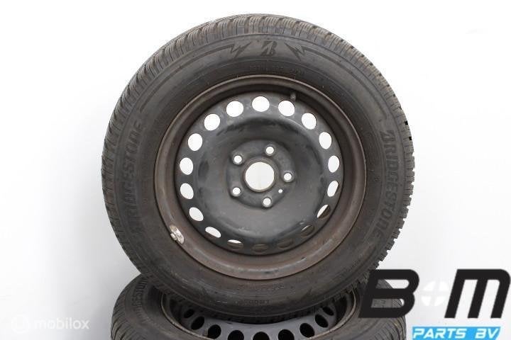 WINTER! 15 inch stalen velgen VW Golf - Sportsvan! KBA, Gebruikt, 15 inch, Banden en Velgen, Winterbanden