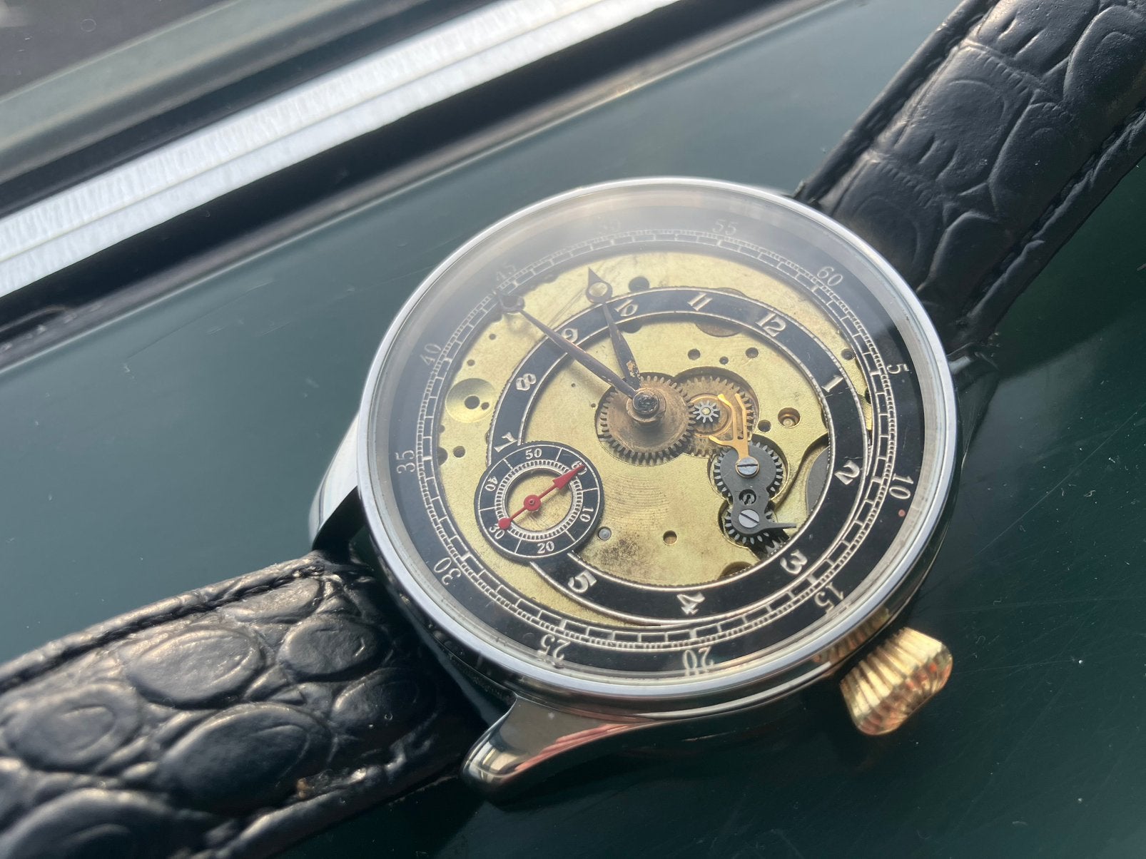 Omega marriage watch voor 1900, Overige merken, Staal, Polshorloge, Ophalen of Verzenden