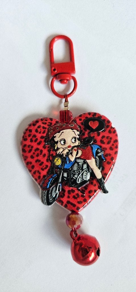 Betty Boop sleutelhanger met belletje, Ophalen of Verzenden, Nieuw, Merk