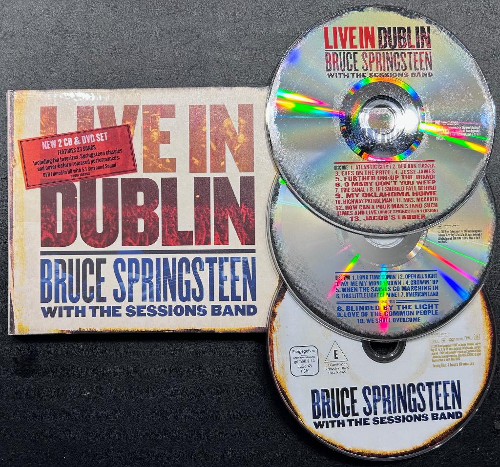 BRUCE SPRINGSTEEN - Live in Dublin ( 2CD/DVD set), Ophalen of Verzenden, Zo goed als nieuw, Poprock