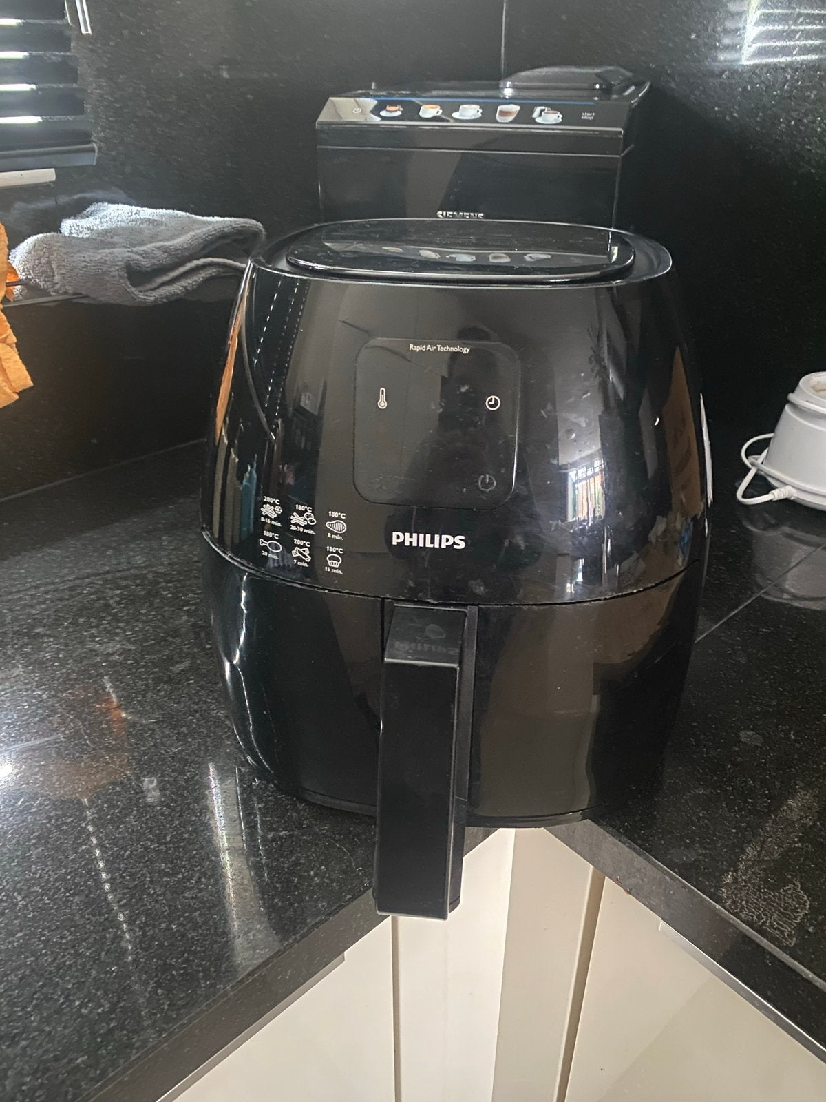 Philips Airfryer XL - Zwart -, Ophalen of Verzenden, Zo goed als nieuw, Airfryer XL, 1000 t/m 1499 gram