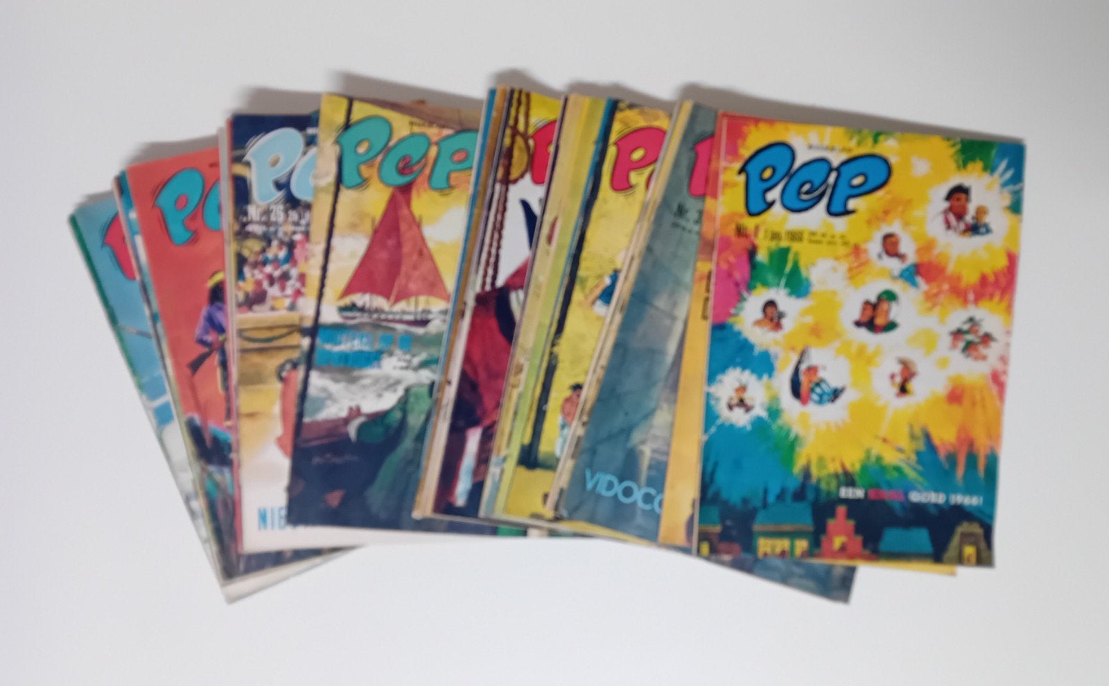 42 x PEP 1966, Meerdere stripboeken, Ophalen of Verzenden