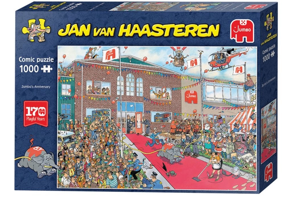 Jan van Haasteren - Jumbo Anniversary 170 jaar, Ophalen of Verzenden, 500 t/m 1500 stukjes, Zo goed als nieuw, Legpuzzel