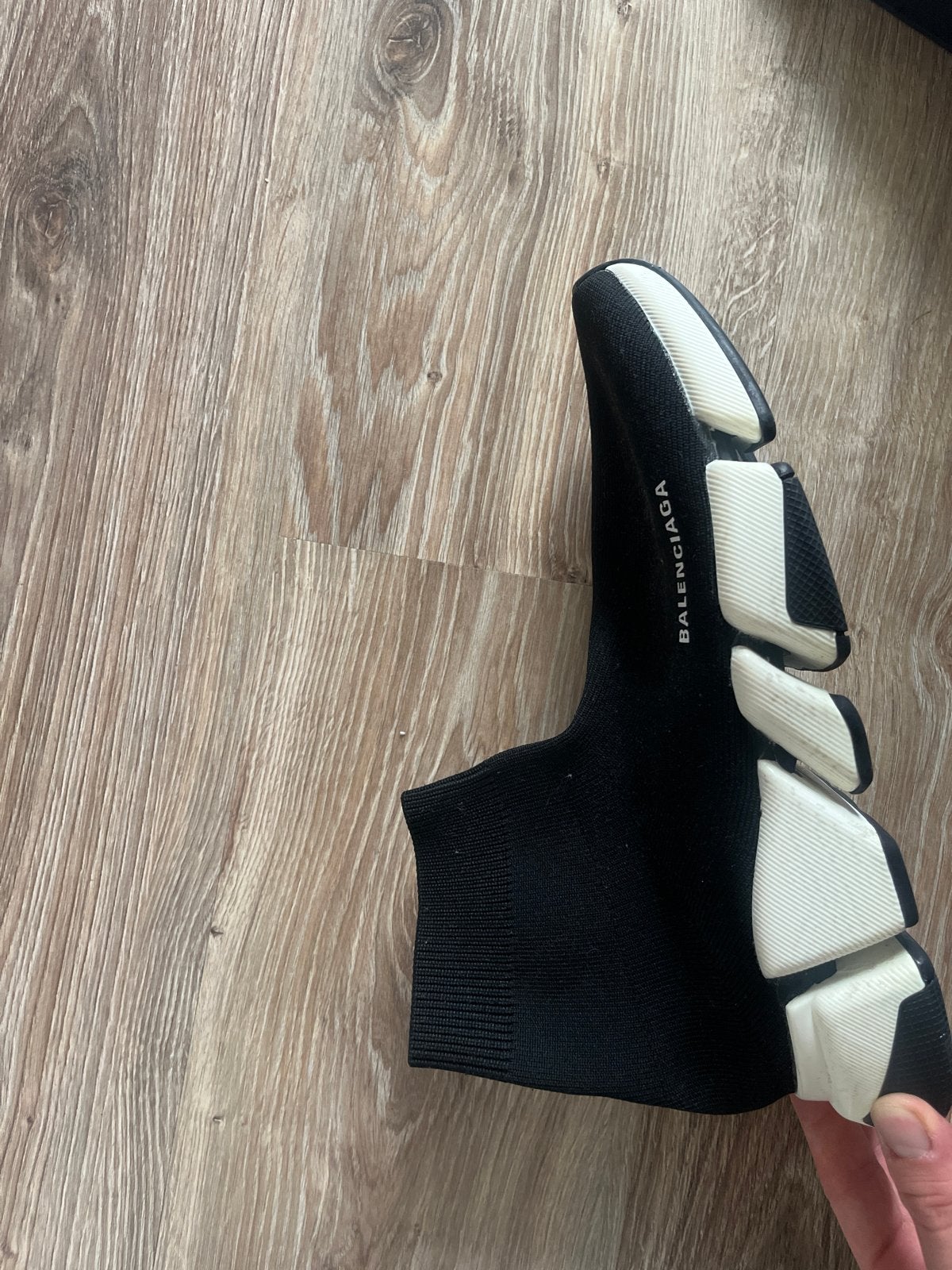 Balenciaga Speed Trainer Sneakers - Zwart/Wit, Kleding | Heren, Schoenen, Ophalen, Gedragen, Zwart, Sneakers of Gympen