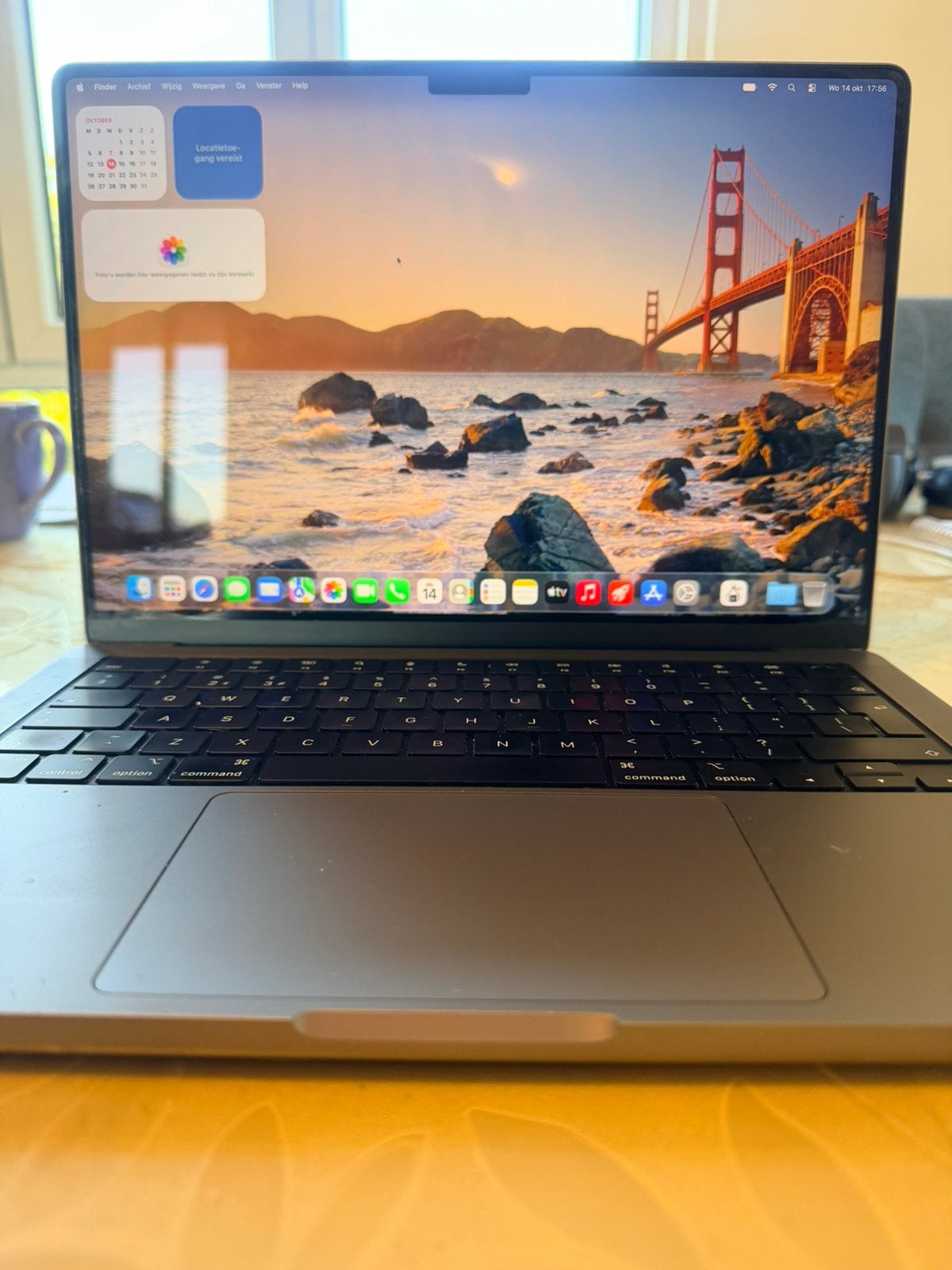 MacBook Pro M1. 14 inch. 16 core 16 GB. 1tB, Computers en Software, 1 TB of meer, Gebruikt, Qwerty, Overige groottes
