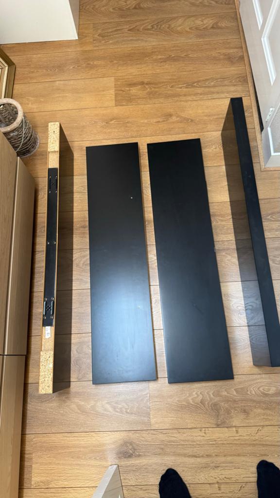 Ikea LACK wandplanken - Zwart (2 stuks), Huis en Inrichting, Woonaccessoires | Wandplanken en Boekenplanken, Ophalen, Gebruikt