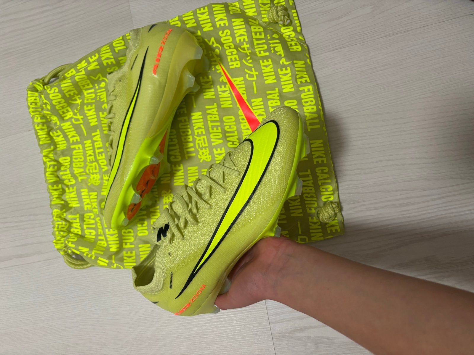Nike Zoom Mercurial voetbalschoenen geel/groen maat 42, Maat XS of kleiner, Ophalen of Verzenden, Zo goed als nieuw, Schoenen