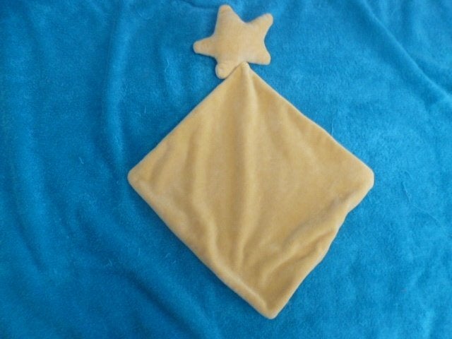 Oker geel velours doekje met ster rammeltje van Zeeman, Ophalen of Verzenden, Zo goed als nieuw, Overige typen, Wasbaar
