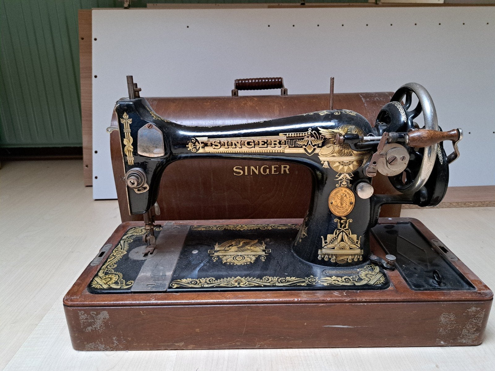 Singer naaimachine antiek, Antiek en Kunst, Ophalen