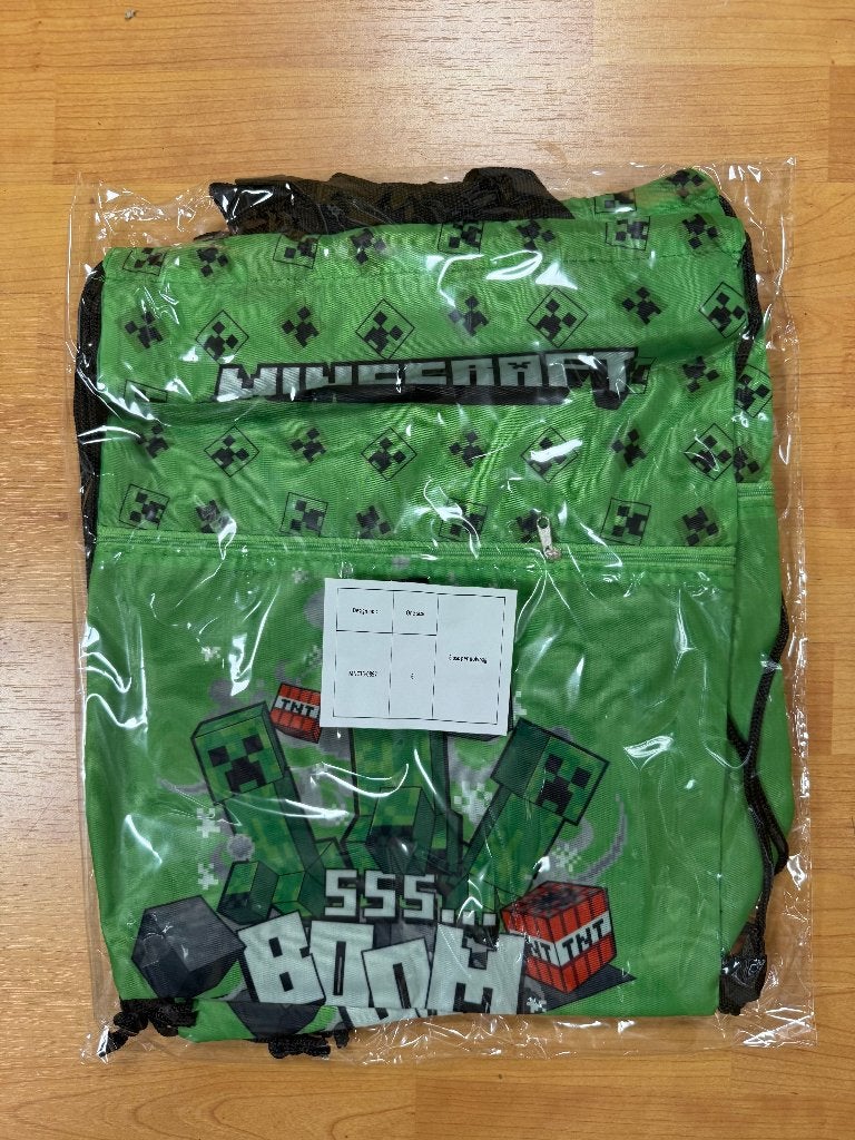 Partijhandel minecraft gymtas - 144 stuks, Sieraden, Tassen en Uiterlijk, Ophalen, Nieuw, Overige merken, 30 tot 45 cm