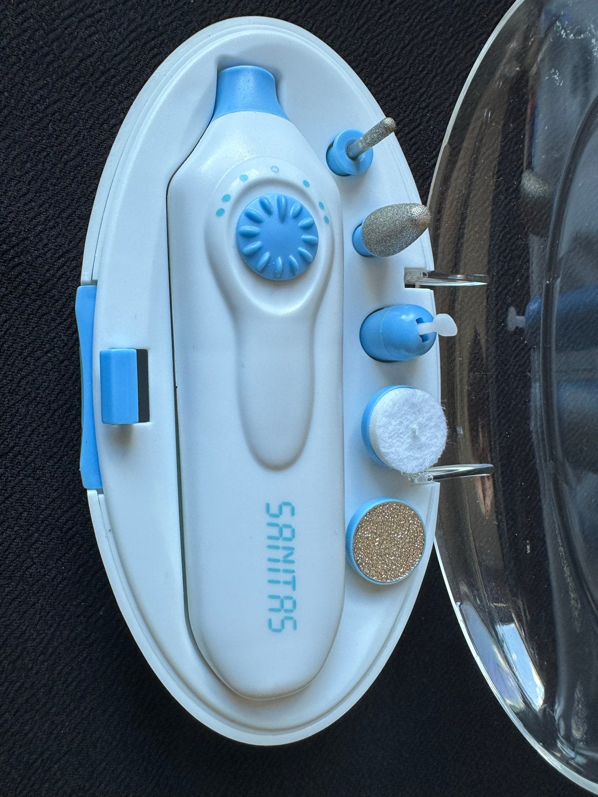 Sanitas Manicure/Pedicure Set - Complete Nagelverzorging, Ophalen of Verzenden, Zo goed als nieuw, Hand- en Voetverzorging