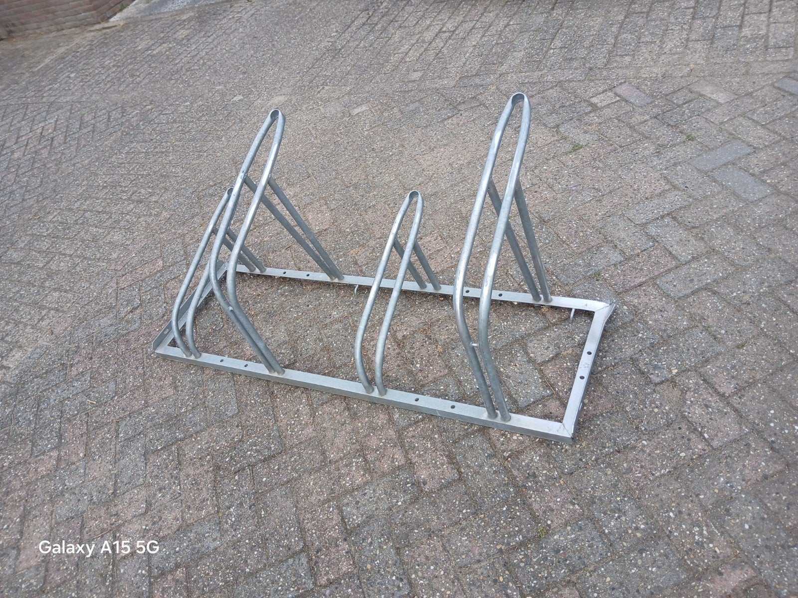 Fietsenrek stalling 1500x500, 4x 2 hoog 2 laag, Fietsen en Brommers, Ophalen, Gebruikt