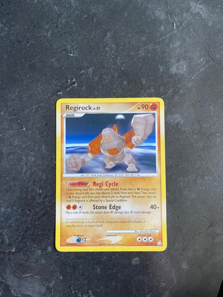 Regirock 38/146 Pokémon Kaart - EX Hidden Legends, Ophalen of Verzenden, Gebruikt, Losse kaart