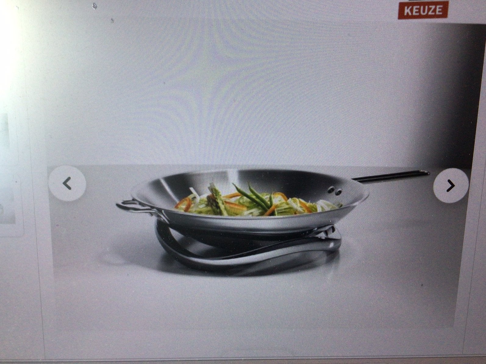 Wokpan, Ophalen, Zo goed als nieuw, Rvs, Wok