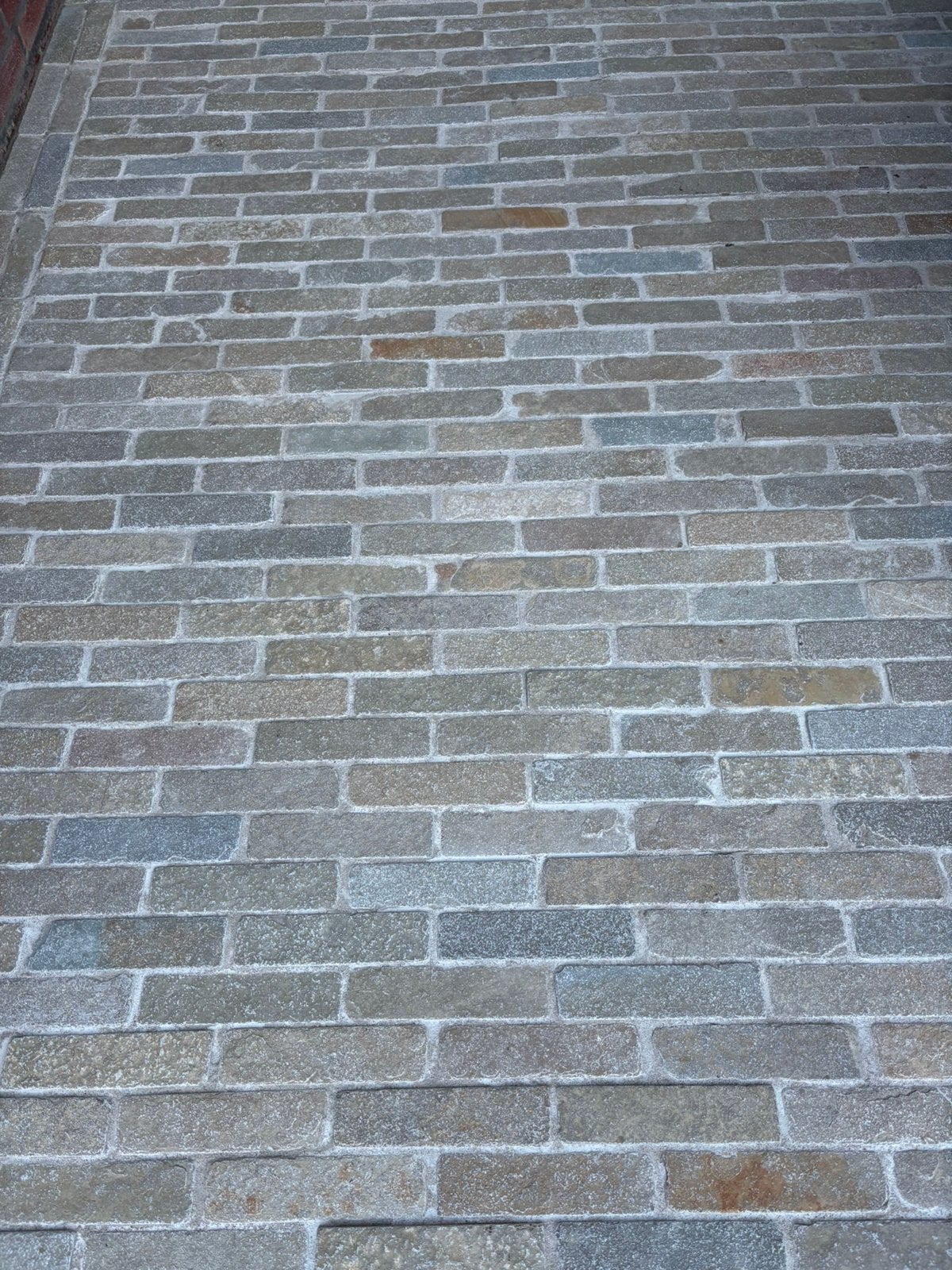 Beige waaltjes, bricks, bourgondische dallen, RAW stones, Tuin en Terras, Ophalen, Nieuw, Minder dan 10 meter