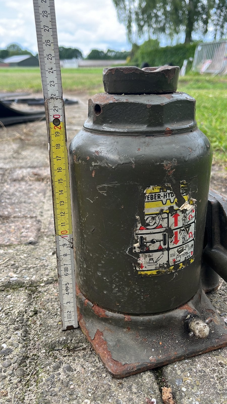 Weber hydraulik potkrik krik 25ton 25 ton, Ophalen of Verzenden, Zo goed als nieuw, Hydraulisch, Potkrik