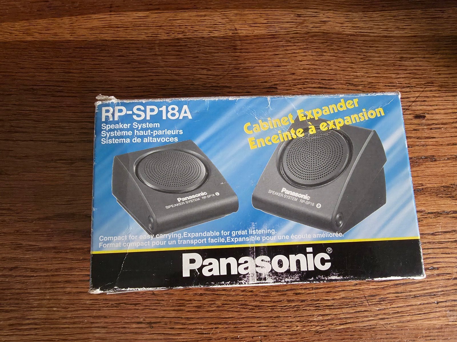 V15.00intage Panasonic RP-SP18A Draagbaar Speakersysteem, Inclusief kabels, Ophalen of Verzenden, Zo goed als nieuw, Draagbare speaker