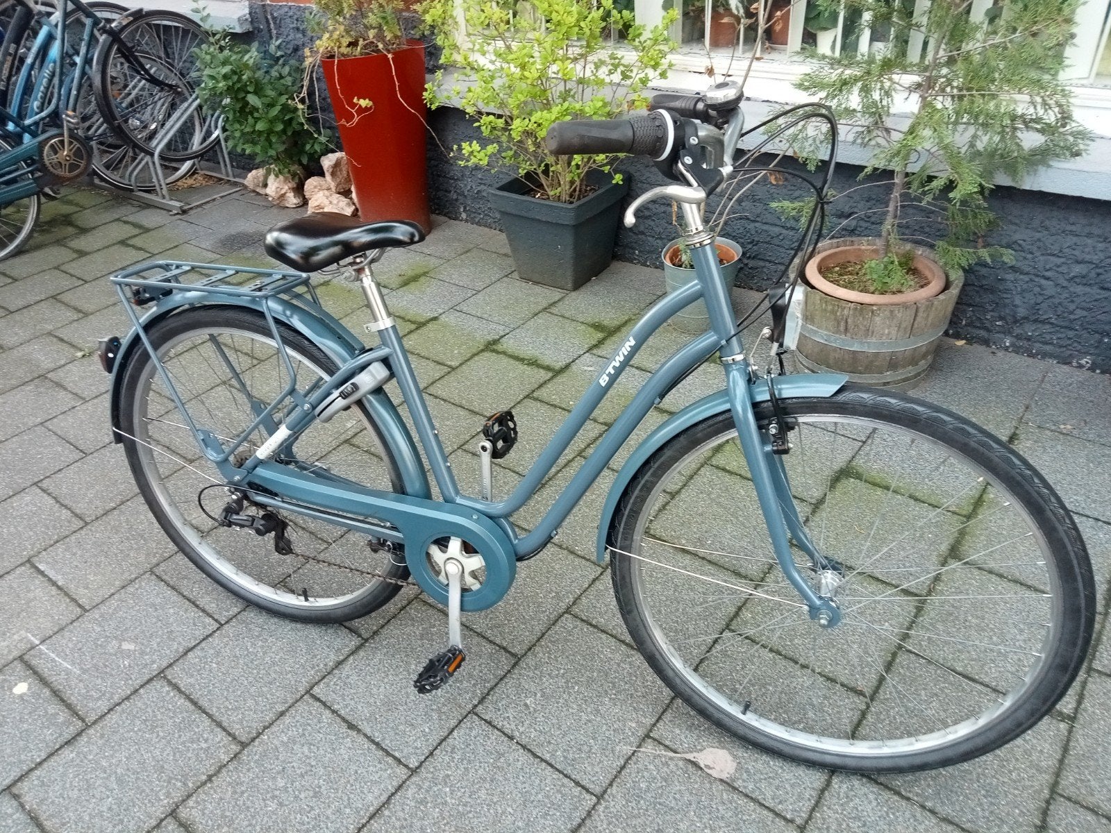 Prachtige B Twin Elops 120 damesfiets. 6 Versnellingen. Slot, Fietsen en Brommers, Fietsen | Dames | Damesfietsen, Ophalen, Velgrem