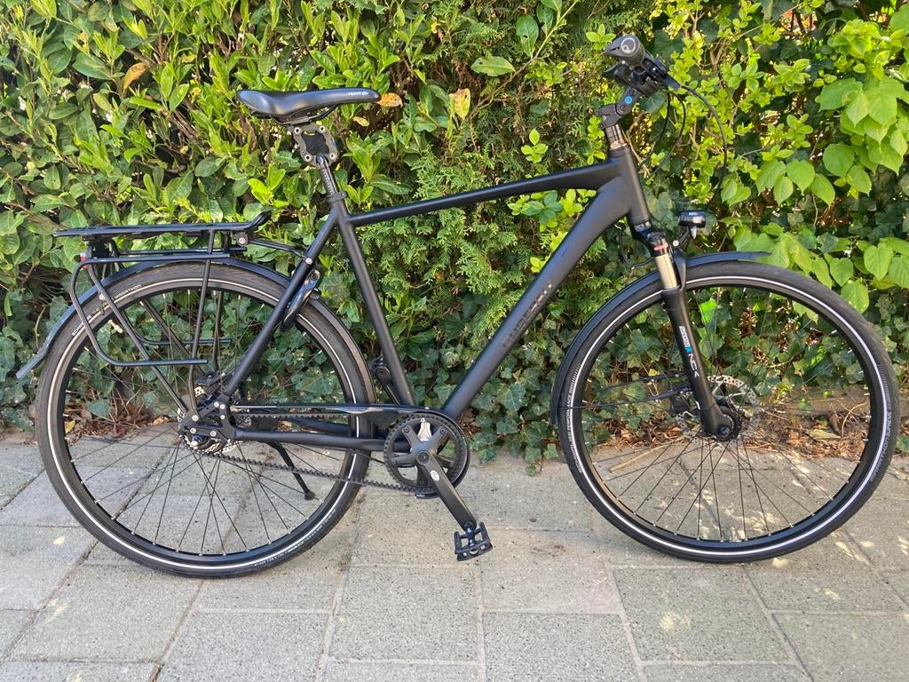 Gudereit Premium 11.0 evo. Alfine 11 Gates Belt, Vering, 10 tot 15 versnellingen, Zo goed als nieuw, 57 tot 61 cm