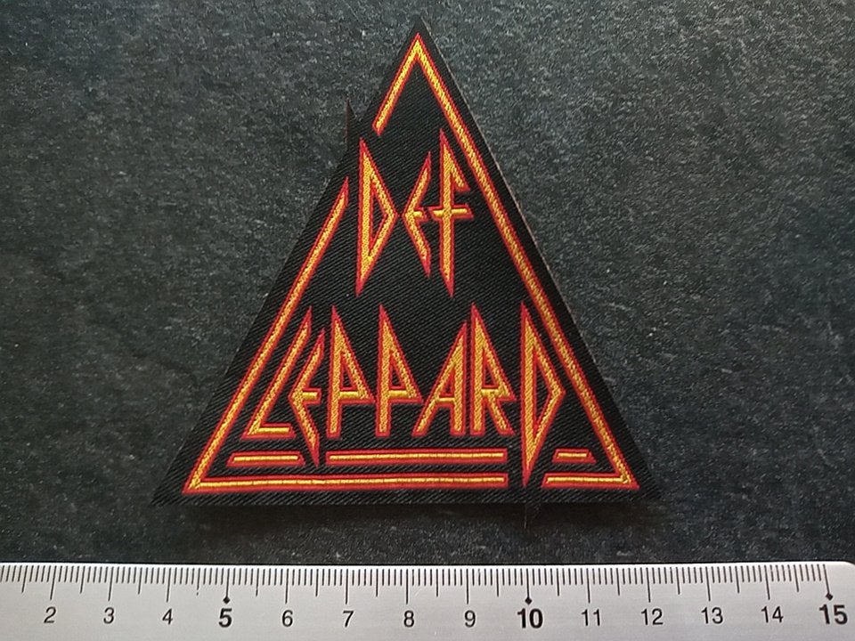 Def Leppard leuke nieuwe shaped patch d247 rock, Verzenden, Nieuw, Kleding