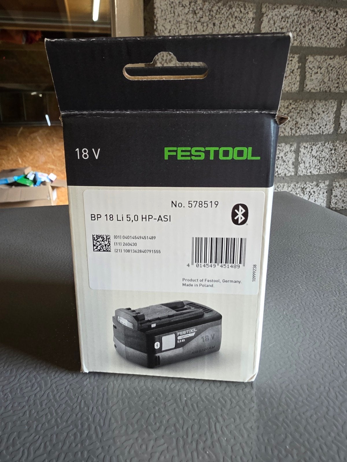 Festool BP 18 Li 5,0 HP-ASI 18V Accu, Ophalen of Verzenden, Nieuw