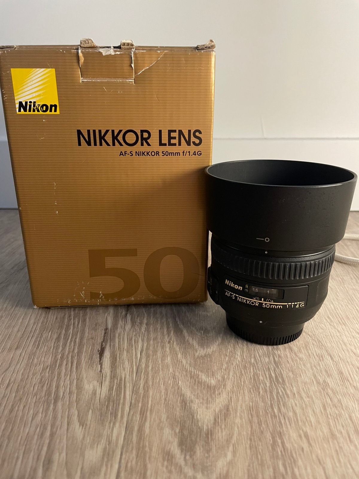 AF-S Nikkor 50mm f/1.4G, Ophalen of Verzenden, Zo goed als nieuw, Standaardlens