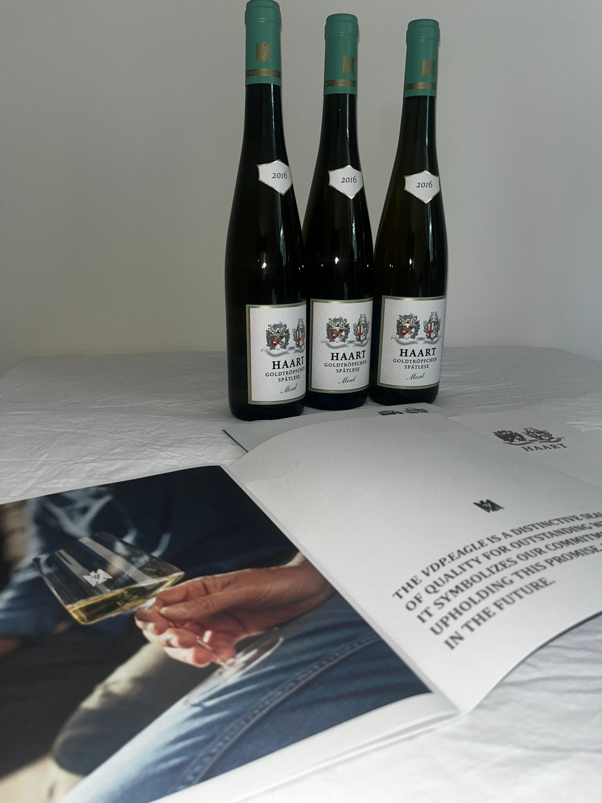 2016 Reisling Spätlese piesporter Goldtröpfchen., Ophalen, Nieuw, Witte wijn