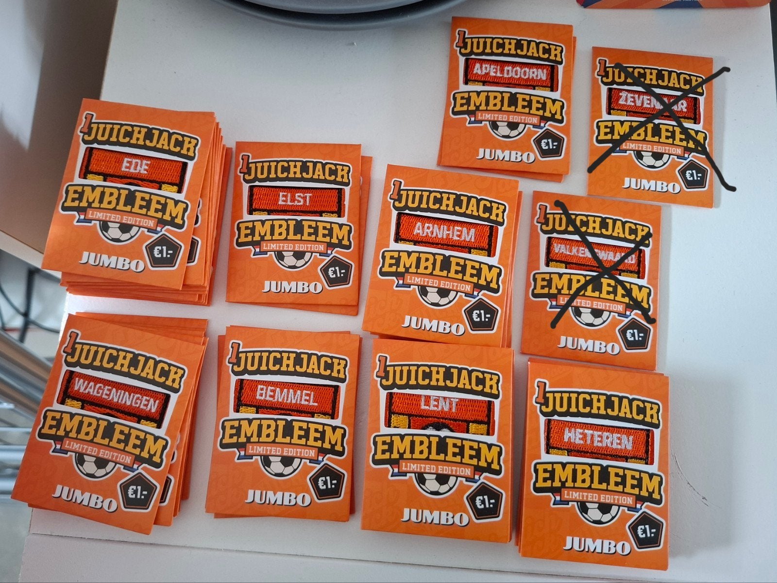 Jumbo plaatsnaam emblemen, Verzamelen, Supermarktacties, Jumbo, Ophalen of Verzenden